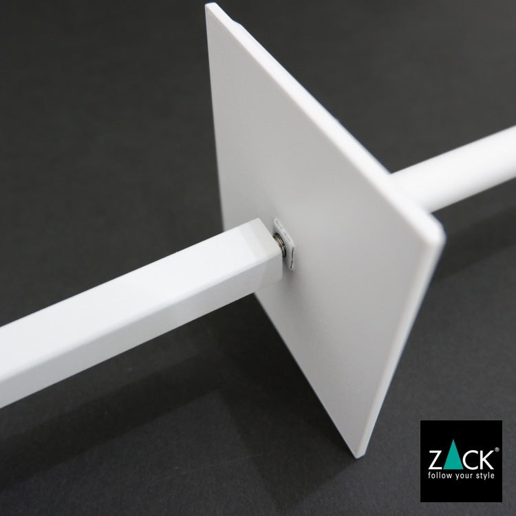 ZACK 40821 CARVO ドイツZACK社製モダンデザインのトイレブラシ ホワイト仕上げ 壁付けタイプ DIY [在庫有り]