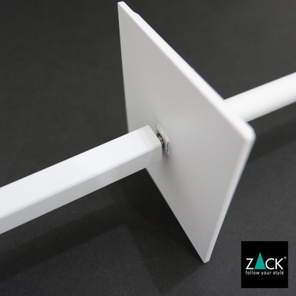 ZACK 40821 CARVO ドイツZACK社製モダンデザインのトイレブラシ ホワイト仕上げ 壁付けタイプ DIY [在庫有り]