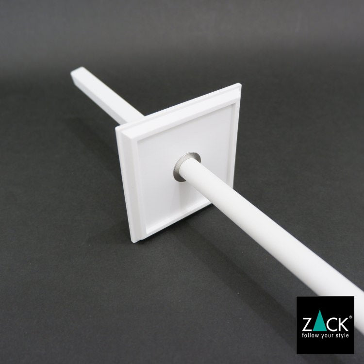 ZACK 40821 CARVO ドイツZACK社製モダンデザインのトイレブラシ ホワイト仕上げ 壁付けタイプ DIY [在庫有り]