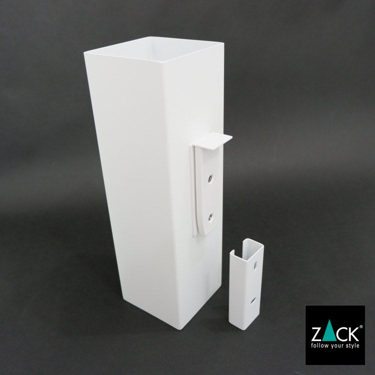 ZACK 40821 CARVO ドイツZACK社製モダンデザインのトイレブラシ ホワイト仕上げ 壁付けタイプ DIY [在庫有り]