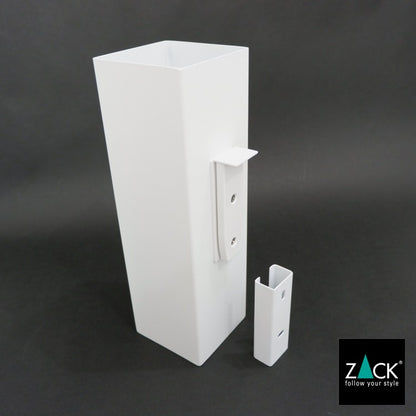 ZACK 40821 CARVO ドイツZACK社製モダンデザインのトイレブラシ ホワイト仕上げ 壁付けタイプ DIY [在庫有り]