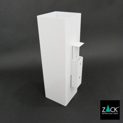 ZACK 40821 CARVO ドイツZACK社製モダンデザインのトイレブラシ ホワイト仕上げ 壁付けタイプ DIY [在庫有り]