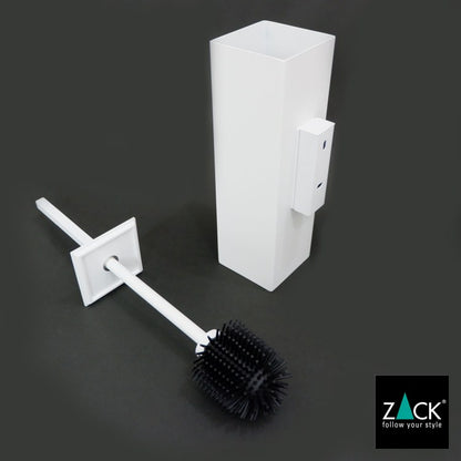 ZACK 40821 CARVO ドイツZACK社製モダンデザインのトイレブラシ ホワイト仕上げ 壁付けタイプ DIY [在庫有り]