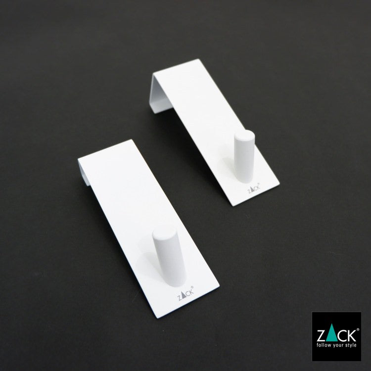 ZACK 40830 EXIT ドイツZACK社製モダンデザインのドアフック ホワイト仕上げ ドア幅19mm用 [在庫有り] H2-31