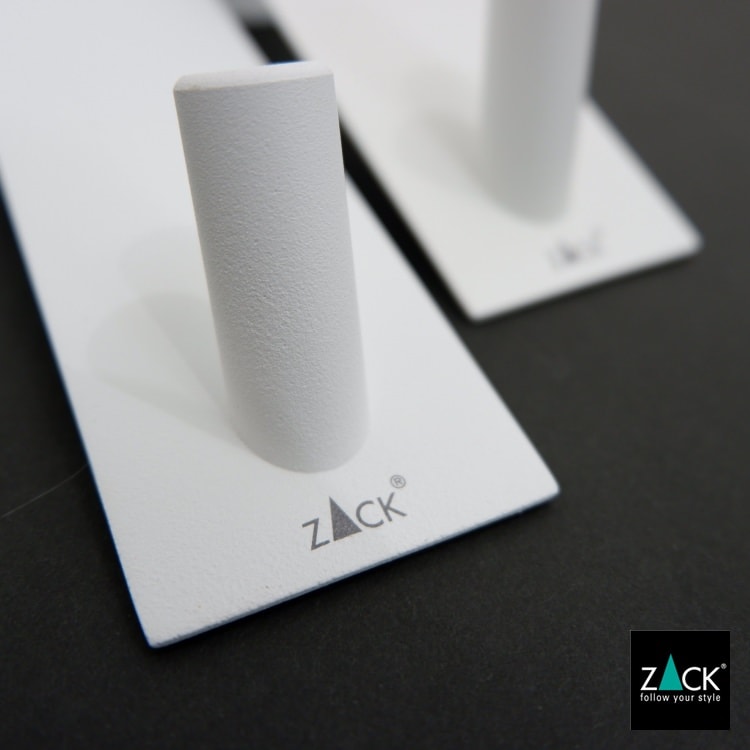 ZACK 40830 EXIT ドイツZACK社製モダンデザインのドアフック ホワイト仕上げ ドア幅19mm用 [在庫有り] H2-31