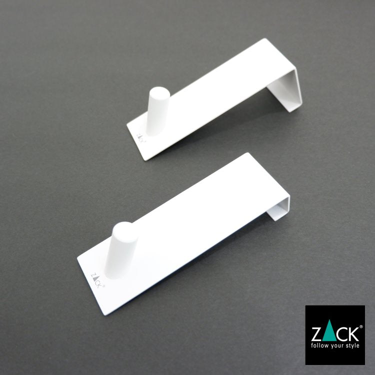 ZACK 40831 EXIT ドイツZACK社製モダンデザインのドアフック ホワイト仕上げ ドア幅41mm用 [在庫有り]H1