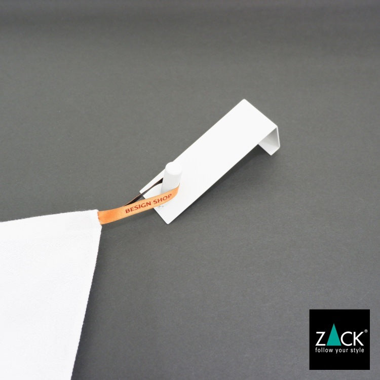 ZACK 40831 EXIT ドイツZACK社製モダンデザインのドアフック ホワイト仕上げ ドア幅41mm用 [在庫有り]H1