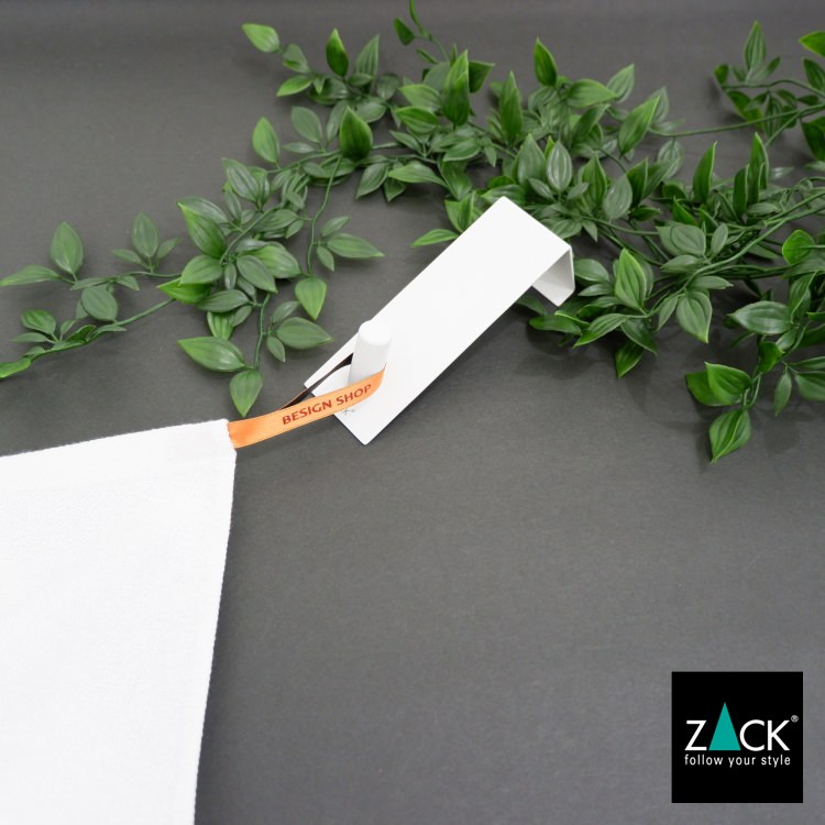 ZACK 40831 EXIT ドイツZACK社製モダンデザインのドアフック ホワイト仕上げ ドア幅41mm用 [在庫有り]H1