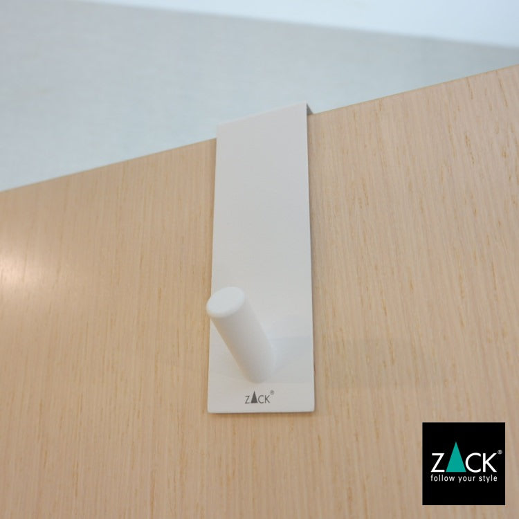 ZACK 40831 EXIT ドイツZACK社製モダンデザインのドアフック ホワイト仕上げ ドア幅41mm用 [在庫有り]H1