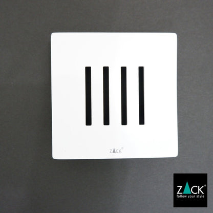 ZACK 40839 ABBACO ドイツZACK社製モダンデザインのソープディッシュ ホワイト仕上げ [お取寄せ] H2-13