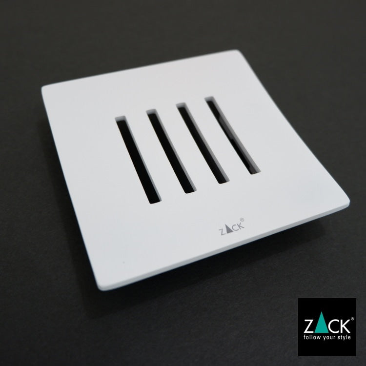 ZACK 40839 ABBACO ドイツZACK社製モダンデザインのソープディッシュ ホワイト仕上げ [お取寄せ] H2-13