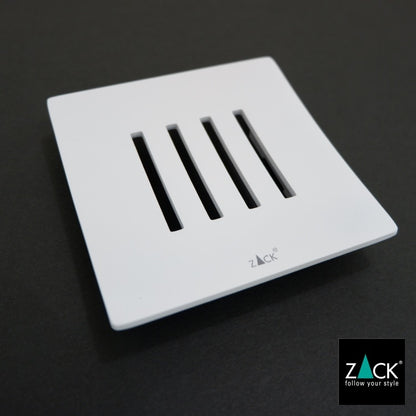 ZACK 40839 ABBACO ドイツZACK社製モダンデザインのソープディッシュ ホワイト仕上げ [お取寄せ] H2-13