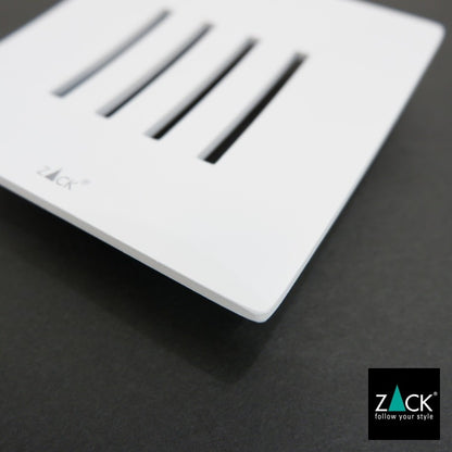 ZACK 40839 ABBACO ドイツZACK社製モダンデザインのソープディッシュ ホワイト仕上げ [お取寄せ] H2-13