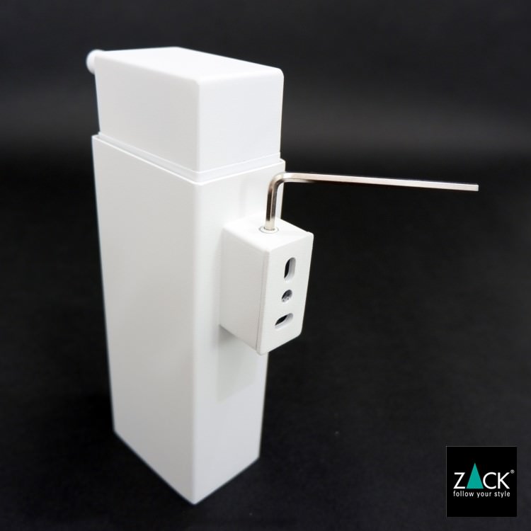 ZACK 40840 LINEA ドイツZACK社製モダンデザインのリキッドディスペンサー ホワイト仕上げ 壁付けタイプ DIY [在庫有り]