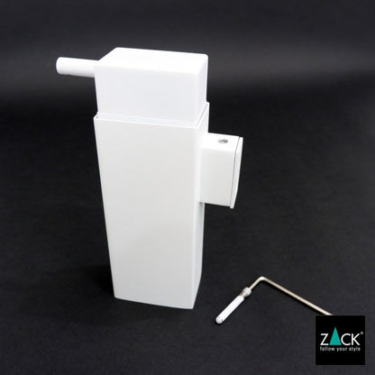 ZACK 40840 LINEA ドイツZACK社製モダンデザインのリキッドディスペンサー ホワイト仕上げ 壁付けタイプ DIY [在庫有り]