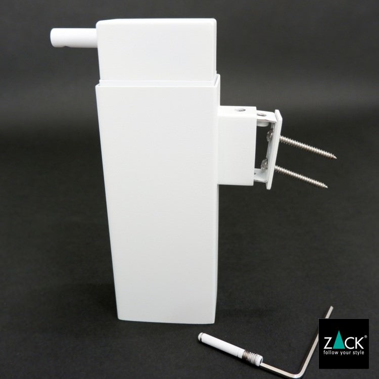 ZACK 40840 LINEA ドイツZACK社製モダンデザインのリキッドディスペンサー ホワイト仕上げ 壁付けタイプ DIY [在庫有り]