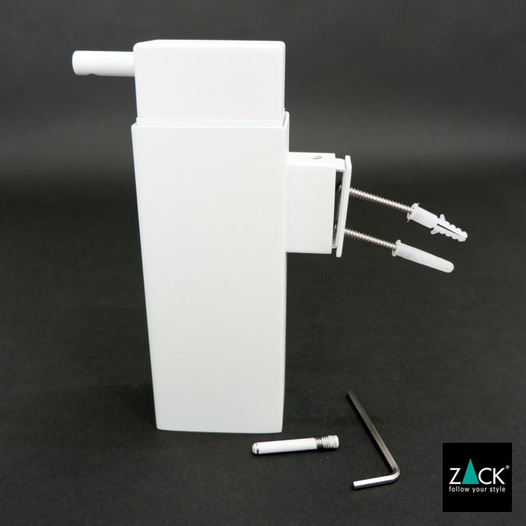 ZACK 40840 LINEA ドイツZACK社製モダンデザインのリキッドディスペンサー ホワイト仕上げ 壁付けタイプ DIY [在庫有り]
