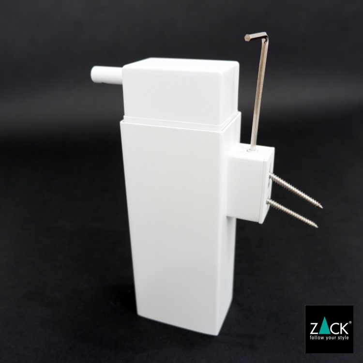 ZACK 40840 LINEA ドイツZACK社製モダンデザインのリキッドディスペンサー ホワイト仕上げ 壁付けタイプ DIY [在庫有り]