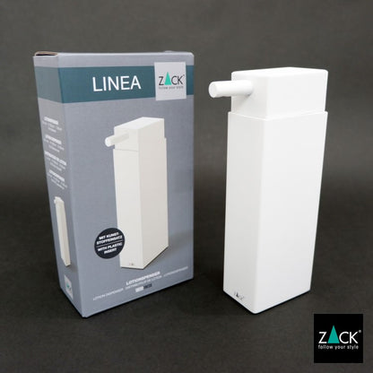 ZACK 40841 LINEA ドイツZACK社製モダンデザインのリキッドディスペンサー ホワイト仕上げ [在庫有り]