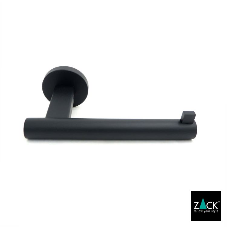 ZACK 40850 SCALA ドイツZACK社製モダンデザインのトイレットペーパーホルダー マットブラック 壁付けタイプ DIY [お取寄せ]