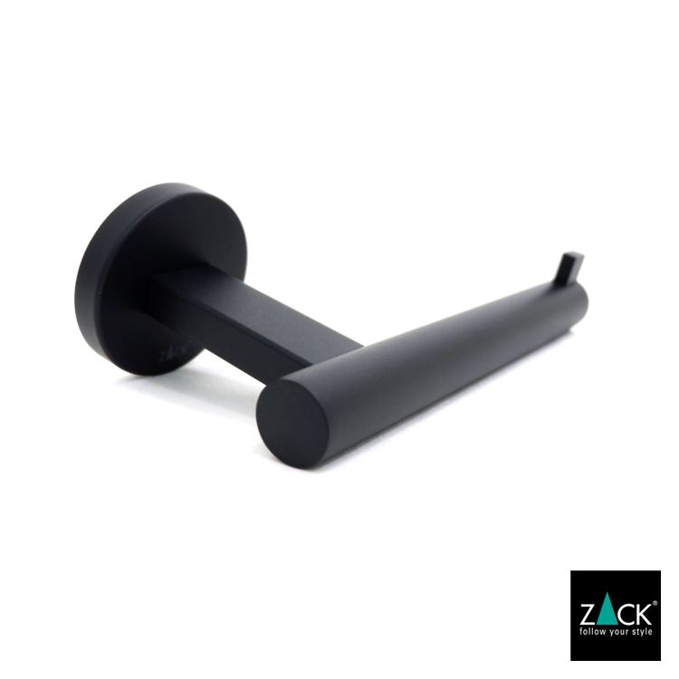 ZACK 40850 SCALA ドイツZACK社製モダンデザインのトイレットペーパーホルダー マットブラック 壁付けタイプ DIY [お取寄せ]