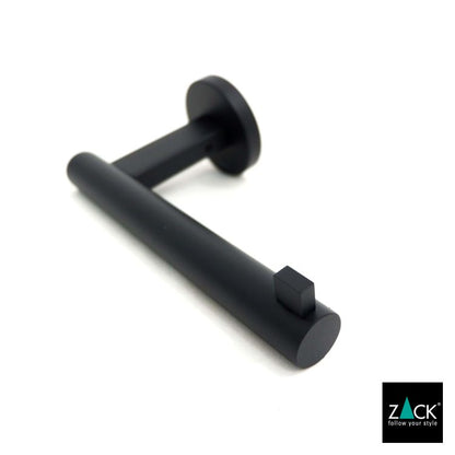 ZACK 40850 SCALA ドイツZACK社製モダンデザインのトイレットペーパーホルダー マットブラック 壁付けタイプ DIY [お取寄せ]