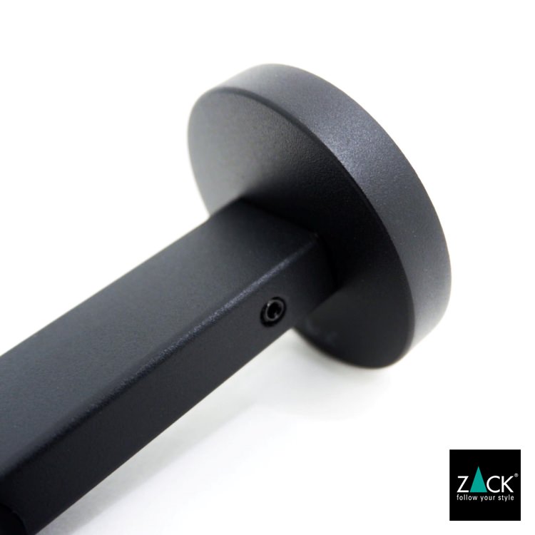 ZACK 40850 SCALA ドイツZACK社製モダンデザインのトイレットペーパーホルダー マットブラック 壁付けタイプ DIY [お取寄せ]