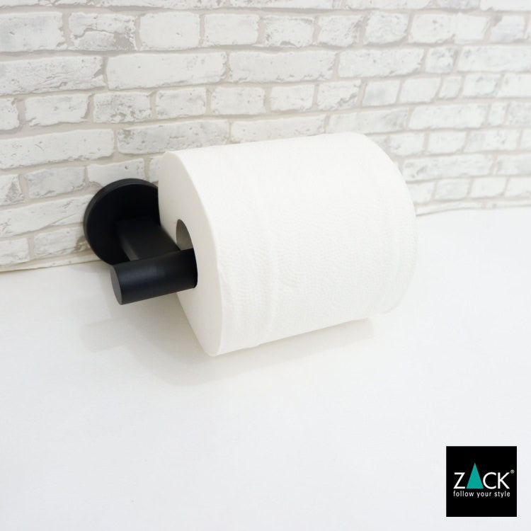 ZACK 40850 SCALA ドイツZACK社製モダンデザインのトイレットペーパーホルダー マットブラック 壁付けタイプ DIY [お取寄せ]