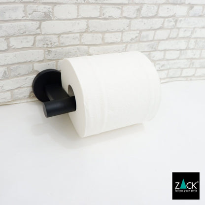 ZACK 40850 SCALA ドイツZACK社製モダンデザインのトイレットペーパーホルダー マットブラック 壁付けタイプ DIY [お取寄せ]