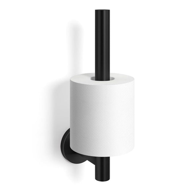 ZACK 40851 SCALA ドイツZACK社製モダンデザインのスペアトイレットペーパーホルダー 予備ロール マットブラック 壁付けタイプ DIY [在庫有り]