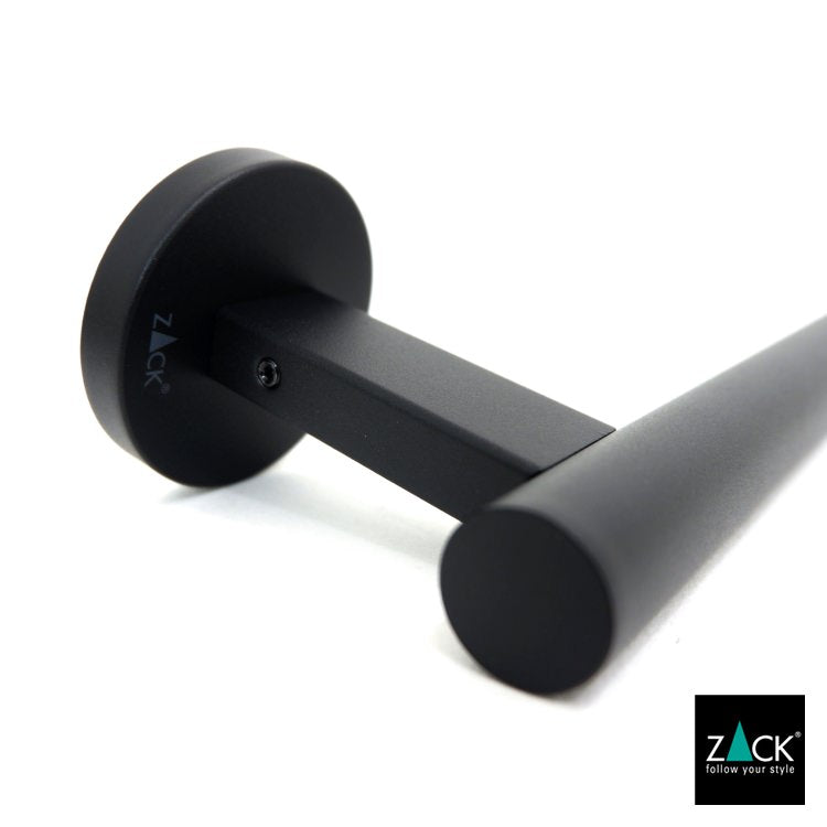 ZACK 40851 SCALA ドイツZACK社製モダンデザインのスペアトイレットペーパーホルダー 予備ロール マットブラック 壁付けタイプ DIY [在庫有り]