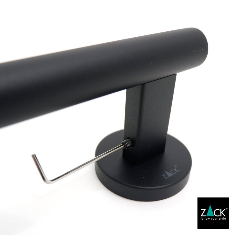 ZACK 40853 SCALA ドイツZACK社製モダンデザインのタオルレール マットブラック [在庫有り]