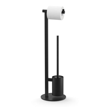 ZACK 40856 SCALA ドイツZACK社製モダンデザインのトイレットペーパースタンド トイレットバトラー マットブラック [在庫有り] H2-12
