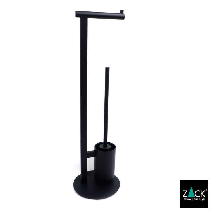 ZACK 40856 SCALA ドイツZACK社製モダンデザインのトイレットペーパースタンド トイレットバトラー マットブラック [在庫有り] H2-12