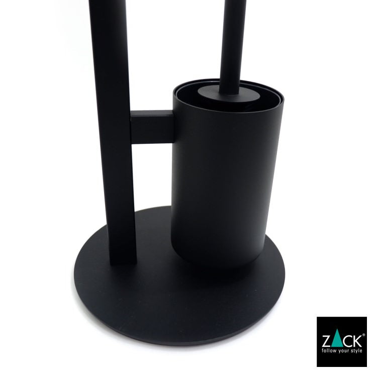 ZACK 40856 SCALA ドイツZACK社製モダンデザインのトイレットペーパースタンド トイレットバトラー マットブラック [在庫有り] H2-12