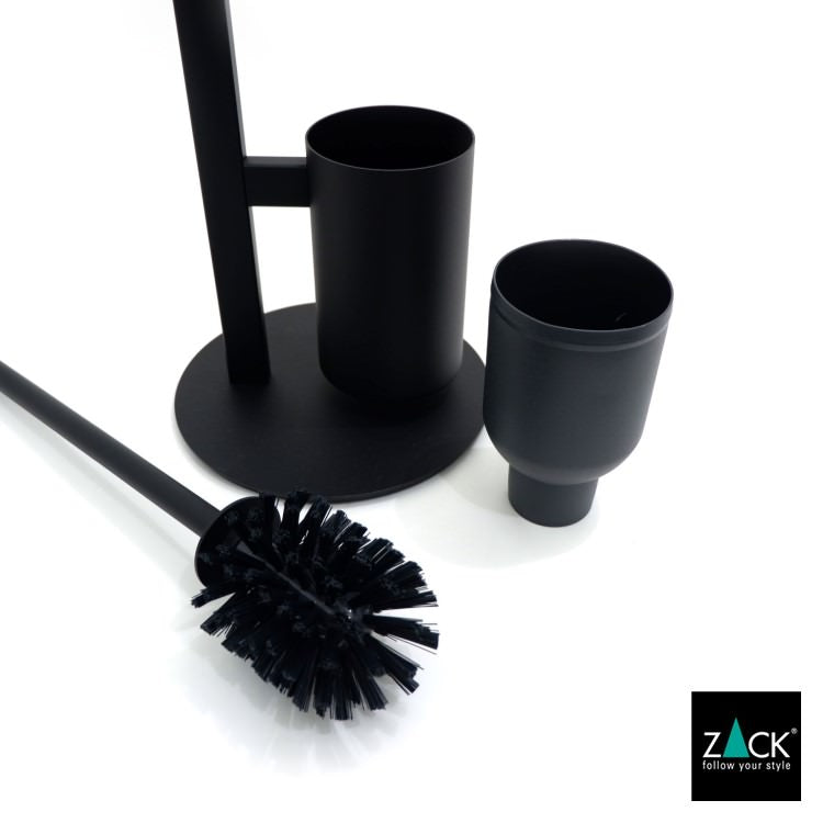 ZACK 40856 SCALA ドイツZACK社製モダンデザインのトイレットペーパースタンド トイレットバトラー マットブラック [在庫有り] H2-12