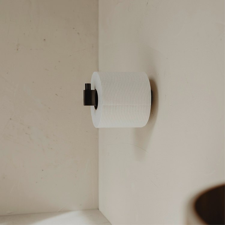 ZACK 40873 LINEA ドイツZACK社製モダンデザインのスペアトイレットペーパーホルダー グラファイト 壁付けタイプ DIY [お取寄せ]