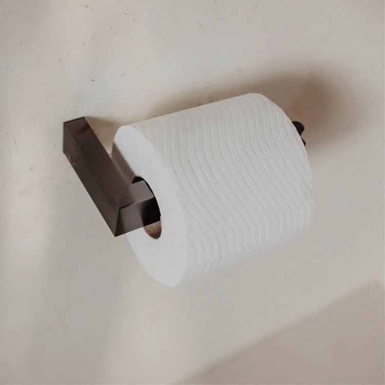 ZACK 40875 LINEA ドイツZACK社製モダンデザインのトイレットペーパーホルダー グラファイト 壁付けタイプ DIY [お取寄せ]