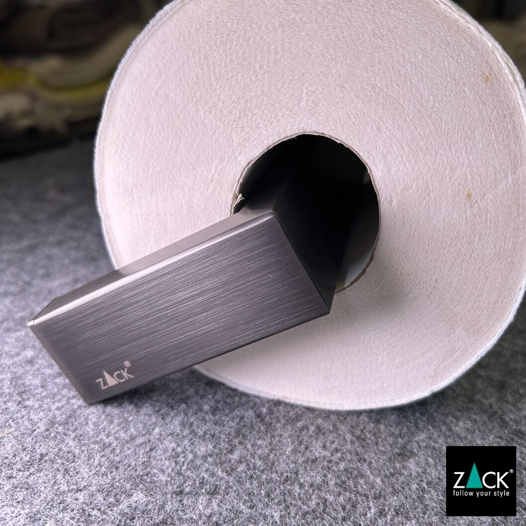 ZACK 40875 LINEA ドイツZACK社製モダンデザインのトイレットペーパーホルダー グラファイト 壁付けタイプ DIY [お取寄せ]