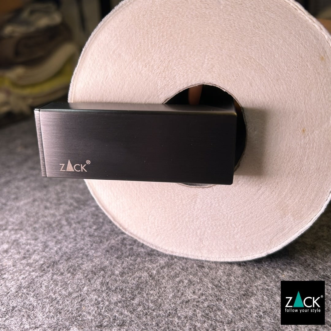 ZACK 40875 LINEA ドイツZACK社製モダンデザインのトイレットペーパーホルダー グラファイト 壁付けタイプ DIY [お取寄せ]