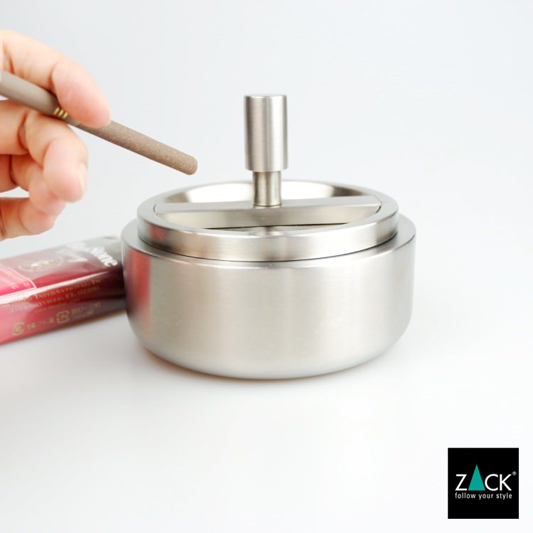 ZACK 50163 CONTAS ドイツZACK社製モダンデザインのリボルビングアッシュトレイ(灰皿) HL [お取寄せ]