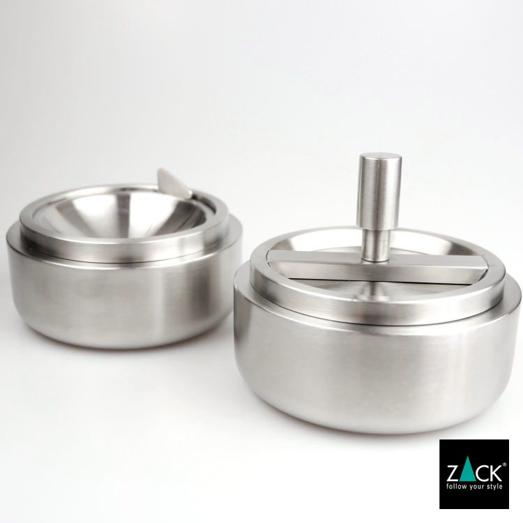 ZACK 50163 CONTAS ドイツZACK社製モダンデザインのリボルビングアッシュトレイ(灰皿) HL [お取寄せ]