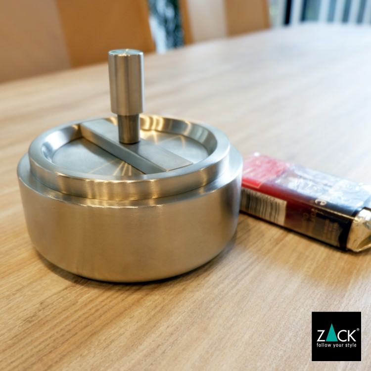 ZACK 50163 CONTAS ドイツZACK社製モダンデザインのリボルビングアッシュトレイ(灰皿) HL [お取寄せ]