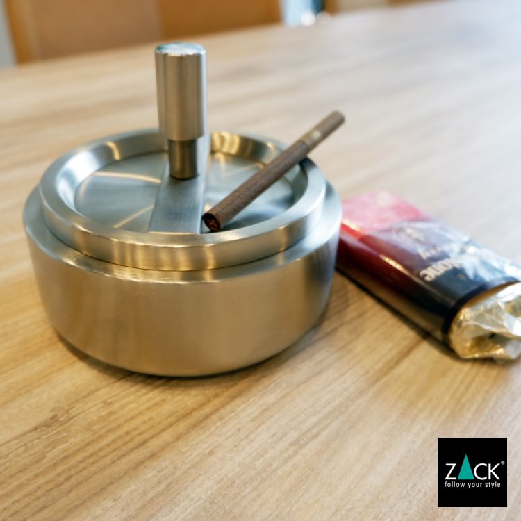 ZACK 50163 CONTAS ドイツZACK社製モダンデザインのリボルビングアッシュトレイ(灰皿) HL [お取寄せ]