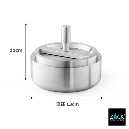 ZACK 50163 CONTAS ドイツZACK社製モダンデザインのリボルビングアッシュトレイ(灰皿) HL [お取寄せ]