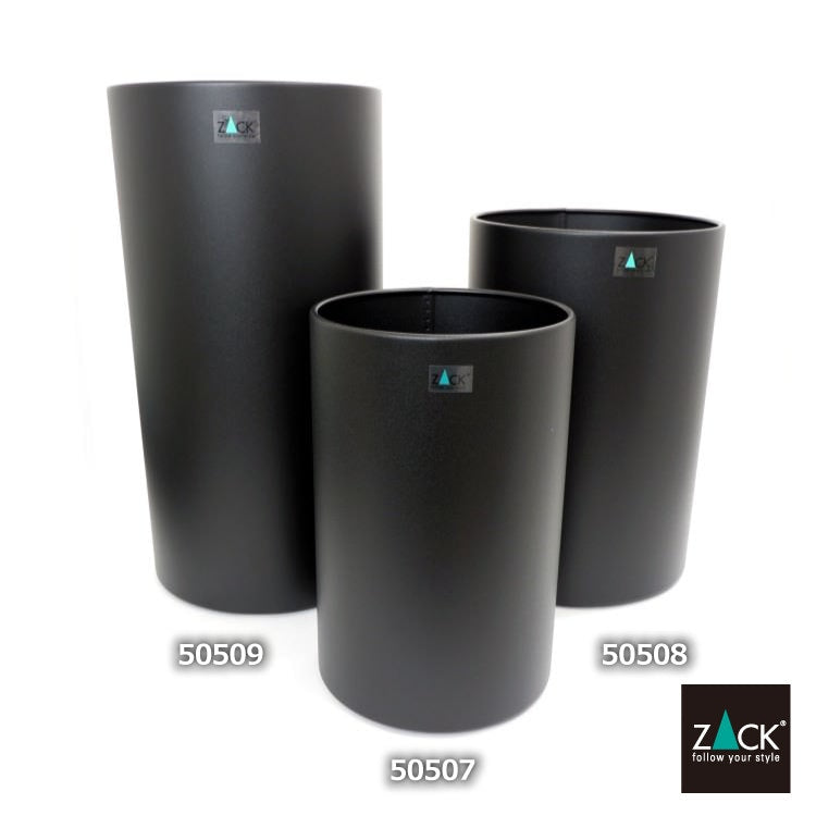 ZACK 50507 CIVOS ドイツZACK社製モダンデザインのゴミ箱 マットブラック [在庫有り]H1