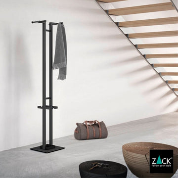 ZACK 50635 ATACIO ドイツZACK社製モダンデザインのコートラック マットブラック [お取寄せ]