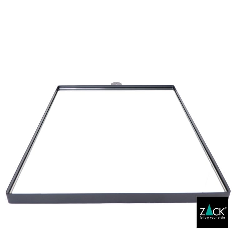 ZACK 50641 MORMA ドイツZACK社製モダンデザインのウォールミラー(スクエアタイプ) マットブラック 壁付けタイプ DIY [在庫有り] H2-49