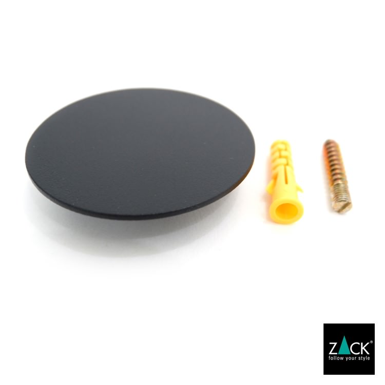 ZACK 50641 MORMA ドイツZACK社製モダンデザインのウォールミラー(スクエアタイプ) マットブラック 壁付けタイプ DIY [在庫有り] H2-49