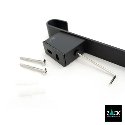 ZACK 50648 AKES ドイツZACK社製モダンデザインのコートフック マットブラック 壁付けタイプ DIY [在庫有り]